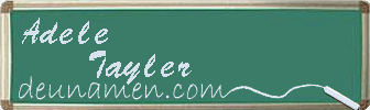 Adele Tayler Visitenkarte